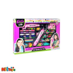 اسباب بازی ست بافت مو با لوازم کد 707