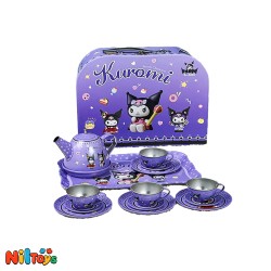 اسباب بازی ست چایخوری فلزی کرومی کد 50-966
