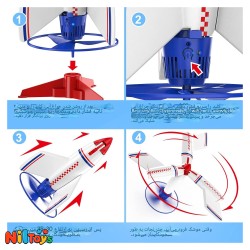 موشک پروازی شارژی ریموت دار کد 3600