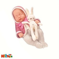 عروسک نوزاد خوابیده همراه با عروسک کد YT12/4